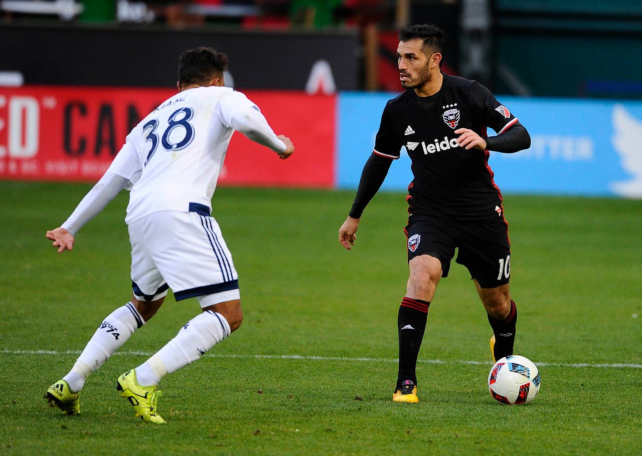 FABIÁN ESPÍNDOLA (DEL) | El argentino anotó dos goles y fue el jugador que más faltas recibió en la victoria de D.C. United por 4-0 ante Vancouver Whitecaps.