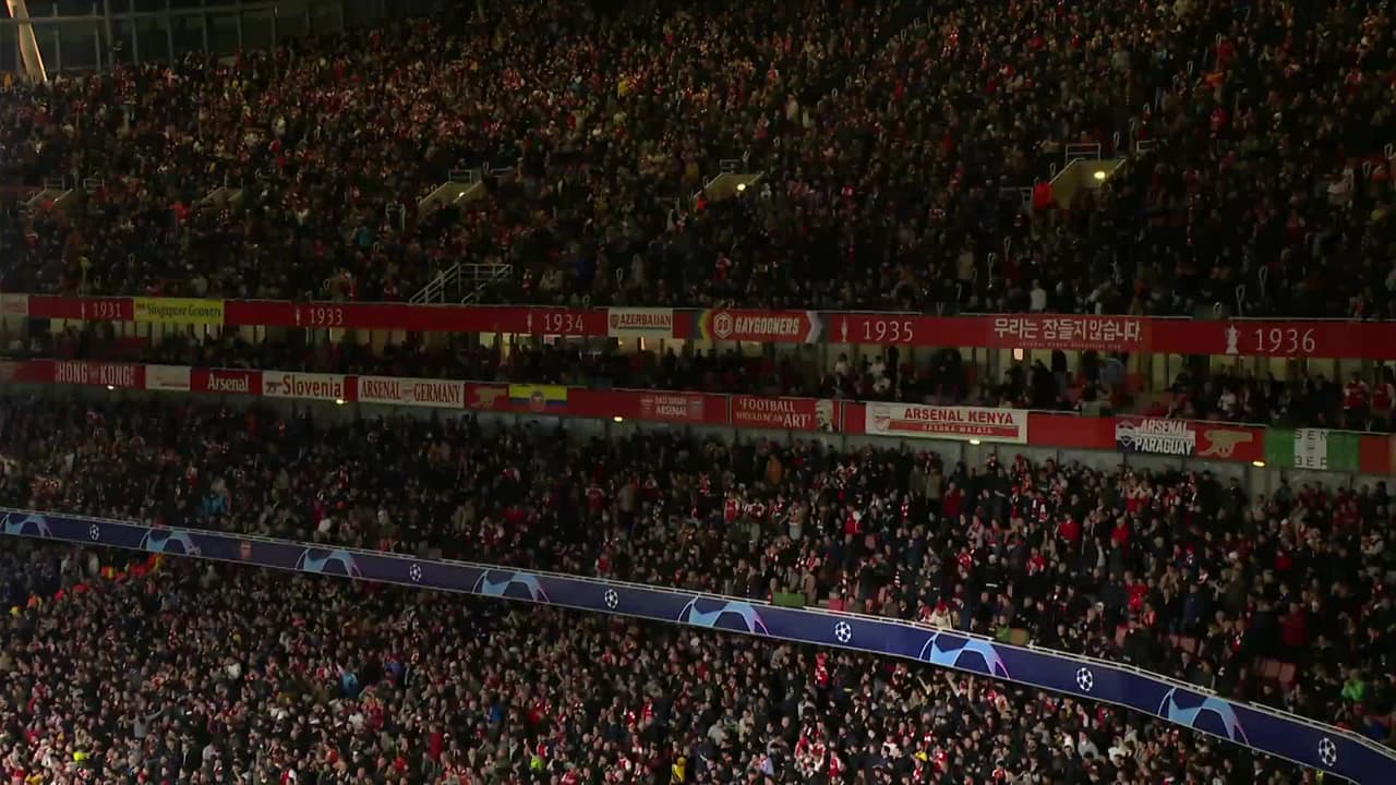 ¡GOL!  anota para Arsenal. Declan Rice