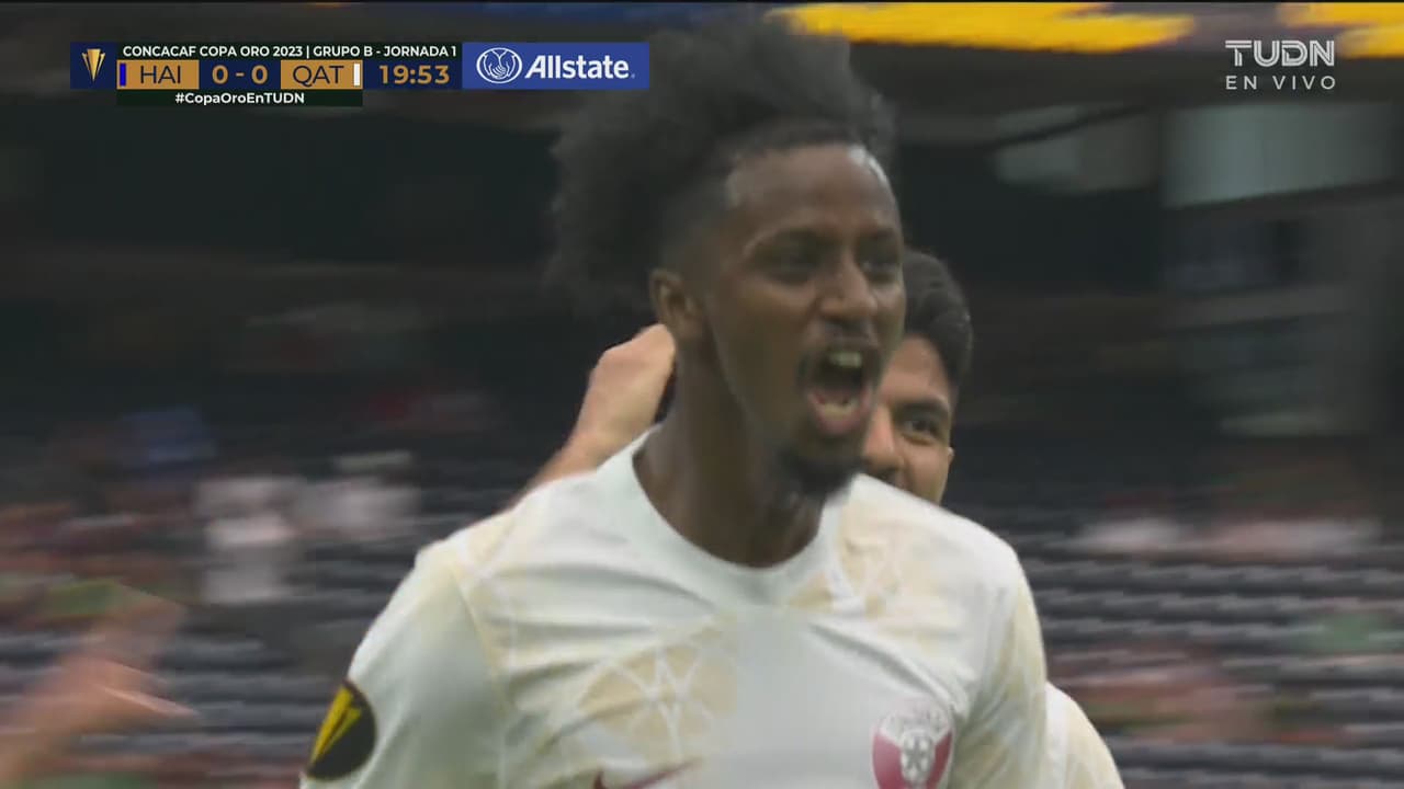 ¡Gol de Catar! Abdurisag aprovecha regalo del portero de Haití y pone el 0-1