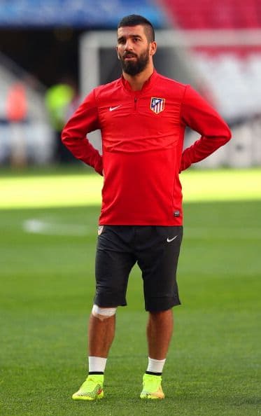 Arda Turan también tuvo un entrenamiento ligero.