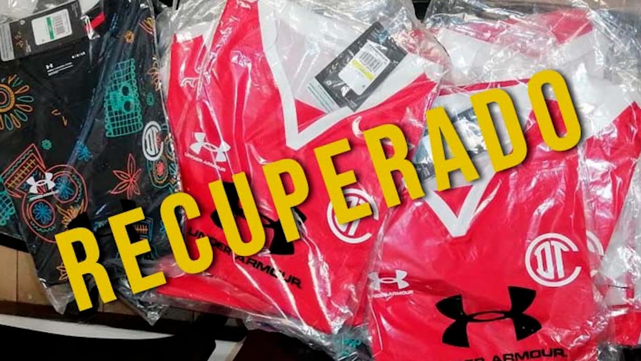 Playeras del Toluca que fueron robadas son recuperadas, hay un detenido
