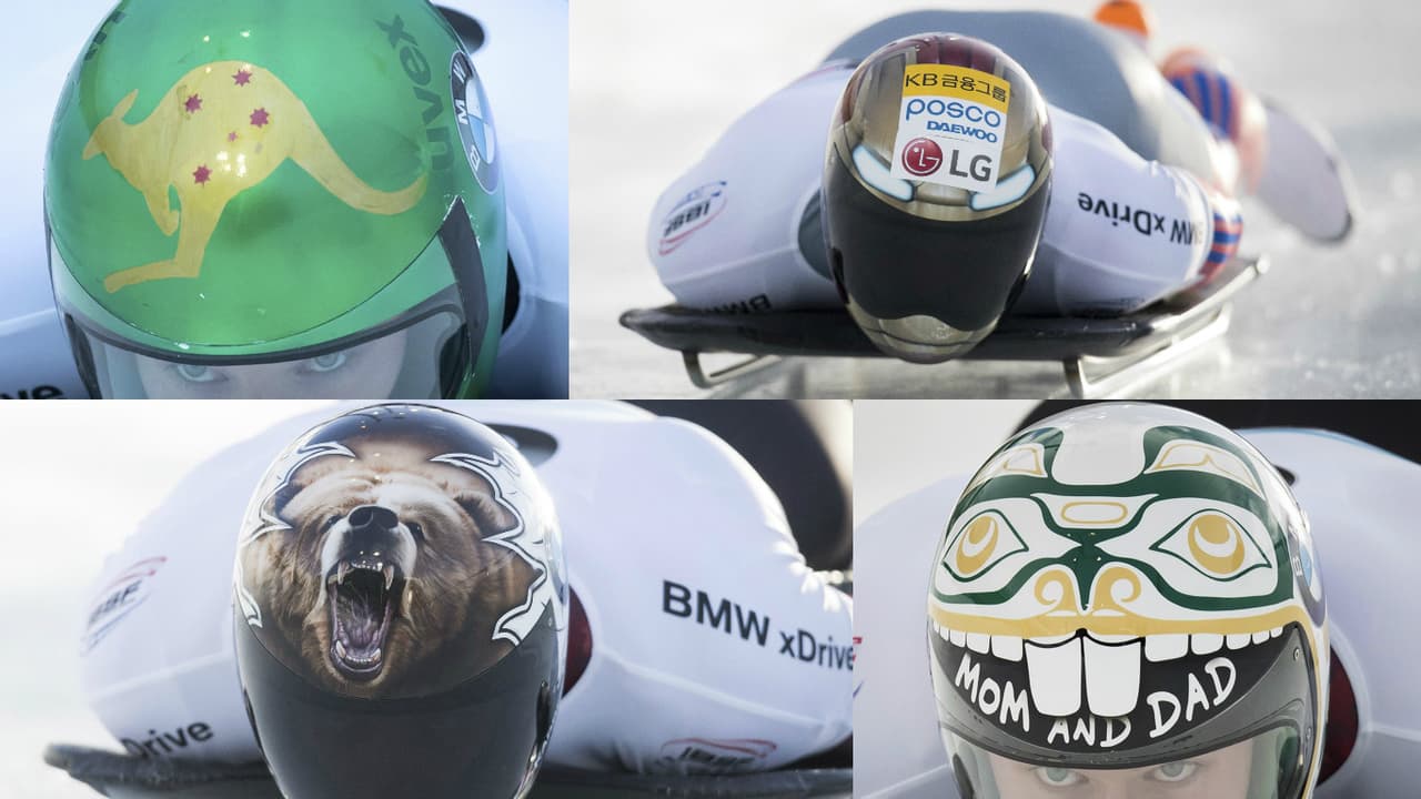 En Whistler (Canadá) se llevó una edición de la Copa Mundo de skeleton, deporte que hace parte de los Juegos Olímpicos de Invierno. En esta competencia, resultó imposible no tener buena parte de la atención en los diseños de los cascos.