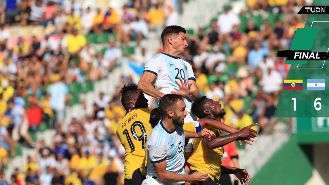 Sin Messi, Argentina le pasa por encima a Ecuador