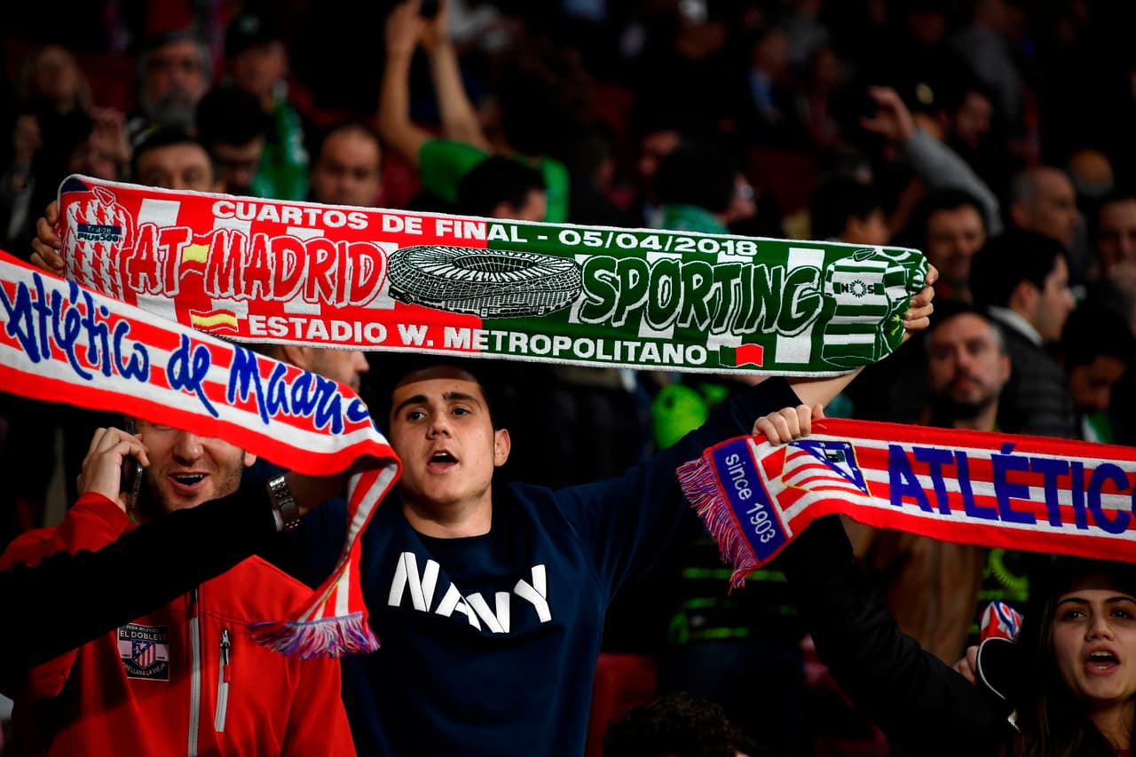 Los aficionados locales llenaron el Metropolitano para apoyar al Atlético en una nueva gesta europea.