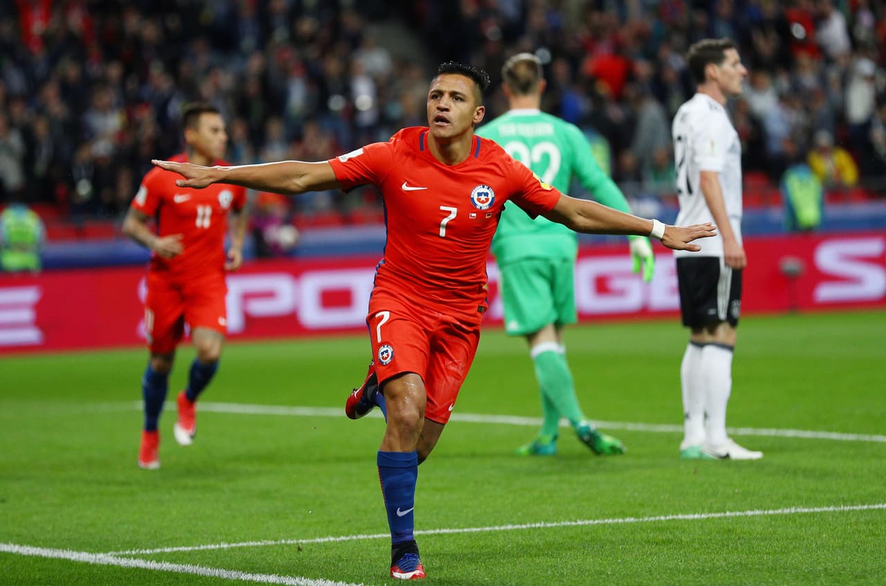 Alexis Sánchez (Chile): gol contra Alemania.