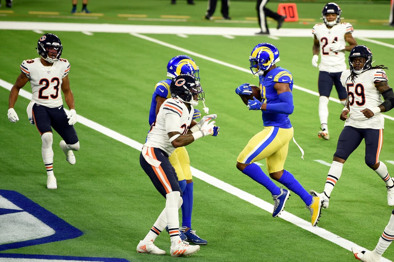 Aaron Donald y su poderosa defensiva dominan durante todo el partido a la ofensiva de los Bears y los Rams ganan 10-24 en el Monday Night.