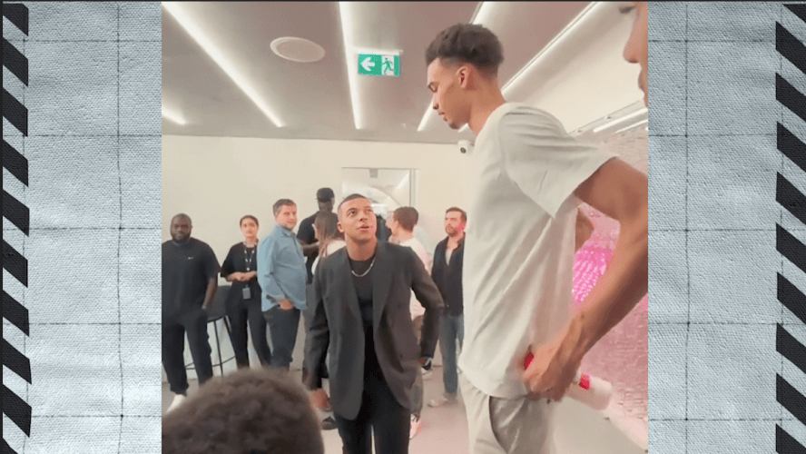 Mbappé, impresionado por estatura de Wembanyama, futuro crack de la NBA