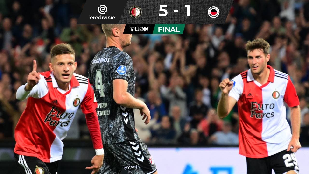 Santiago Giménez juega en goleada del Feyenoord previo a Qatar 2022