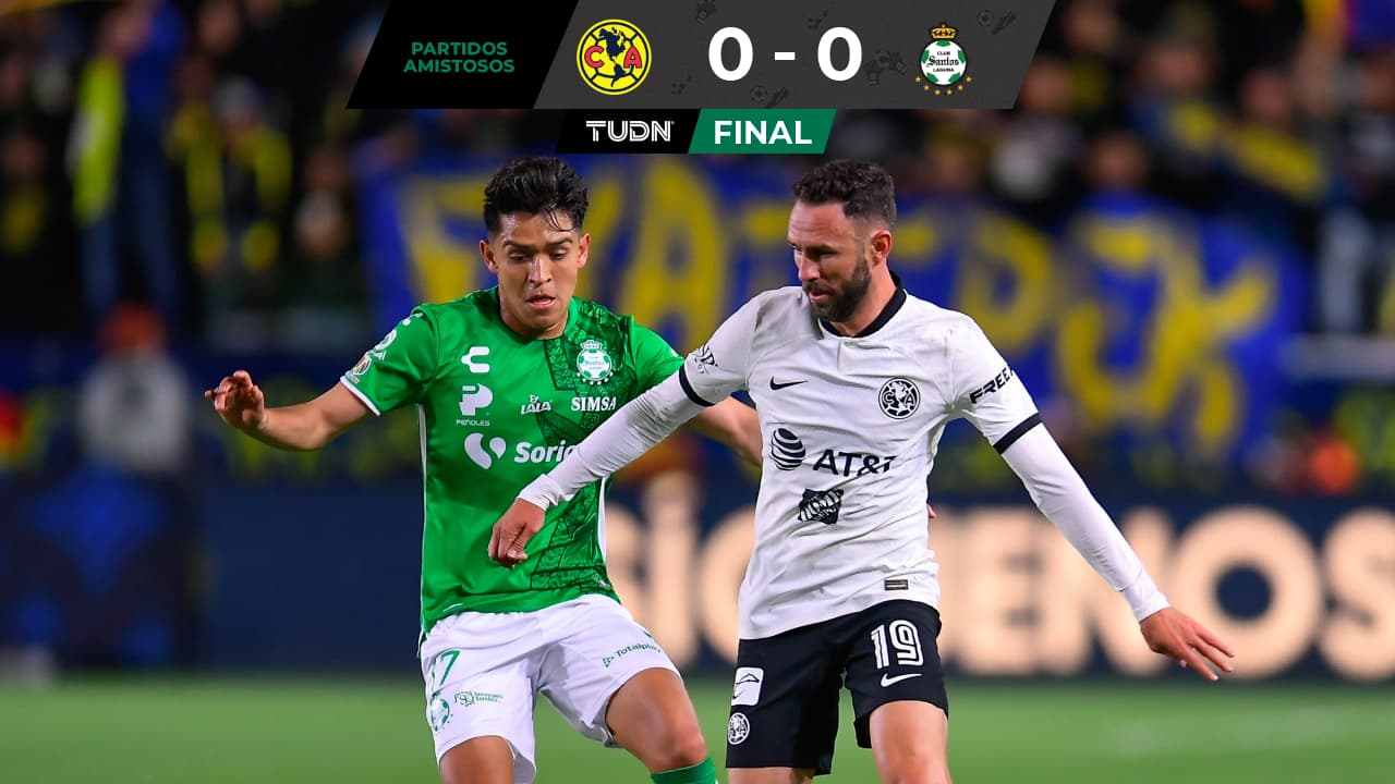 América se salva de perder ante Santos en amistoso con jugada polémica