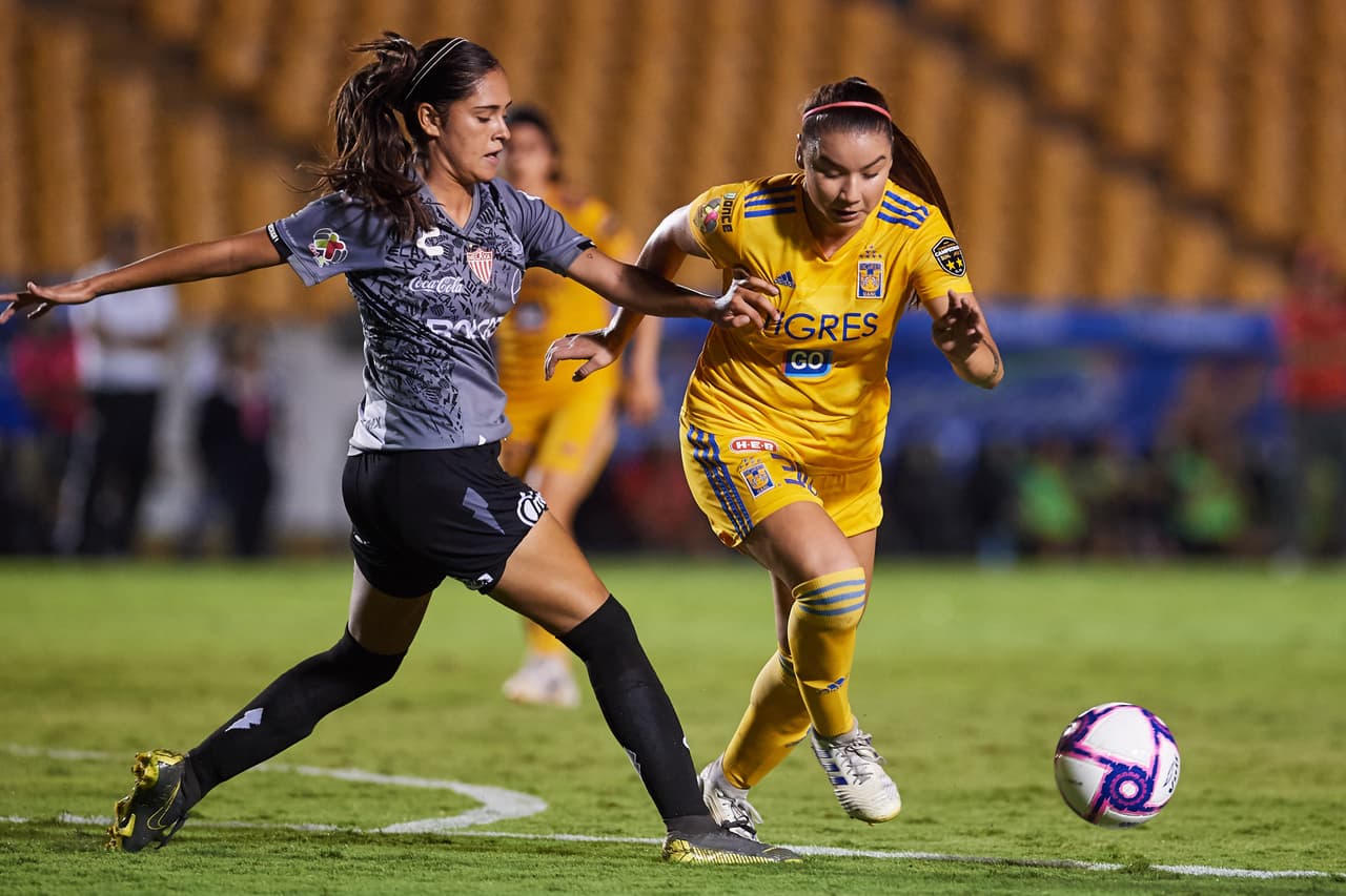 Lizbeth Ovalle, Belén Dde Jesús Cruz, Natalia Gómez Junco y María Fernanda Elizondo hicieron los goles en el triunfo de Tigres.