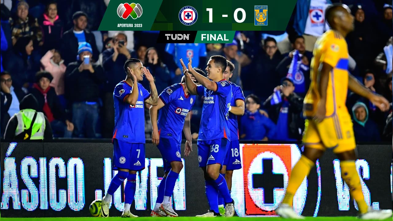 ¡Pita el líder! Cruz Azul vence a Tigres y toma la cima del Clausura 2024