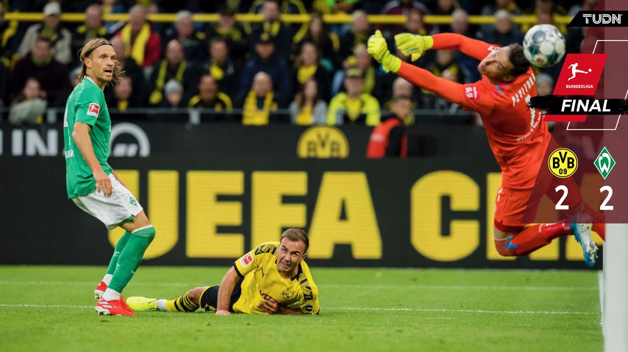 En gran partido, Dortmund y Bremen dividieron puntos