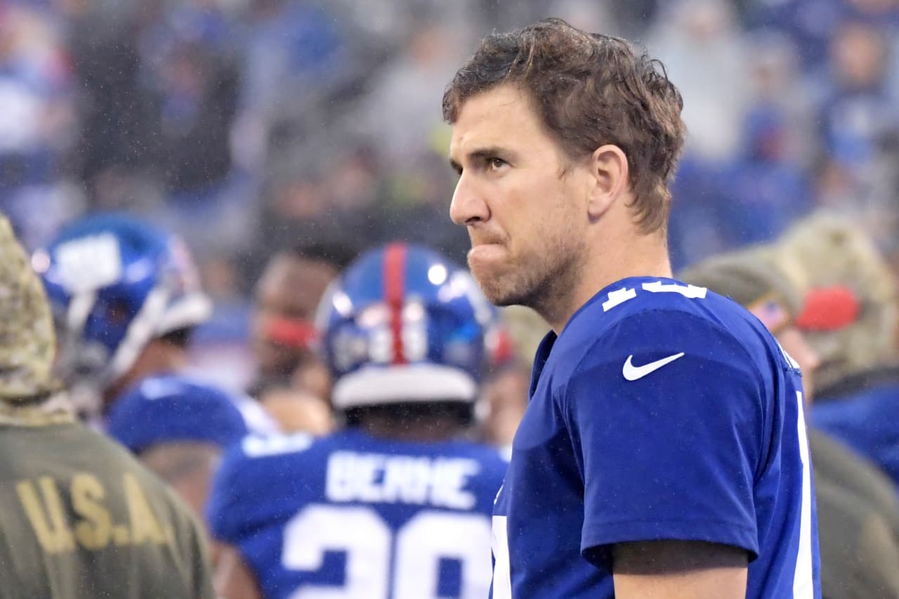 Eli Manning aún no está listo para ser relegado a la banca de los Giants