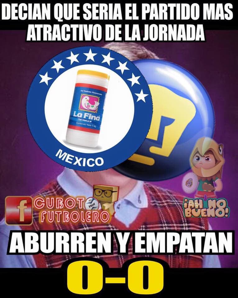 Los memes del triunfo de América y Chivas, pero las burlas se las llevó Pumas y Cruz Azul con su empate 0-0