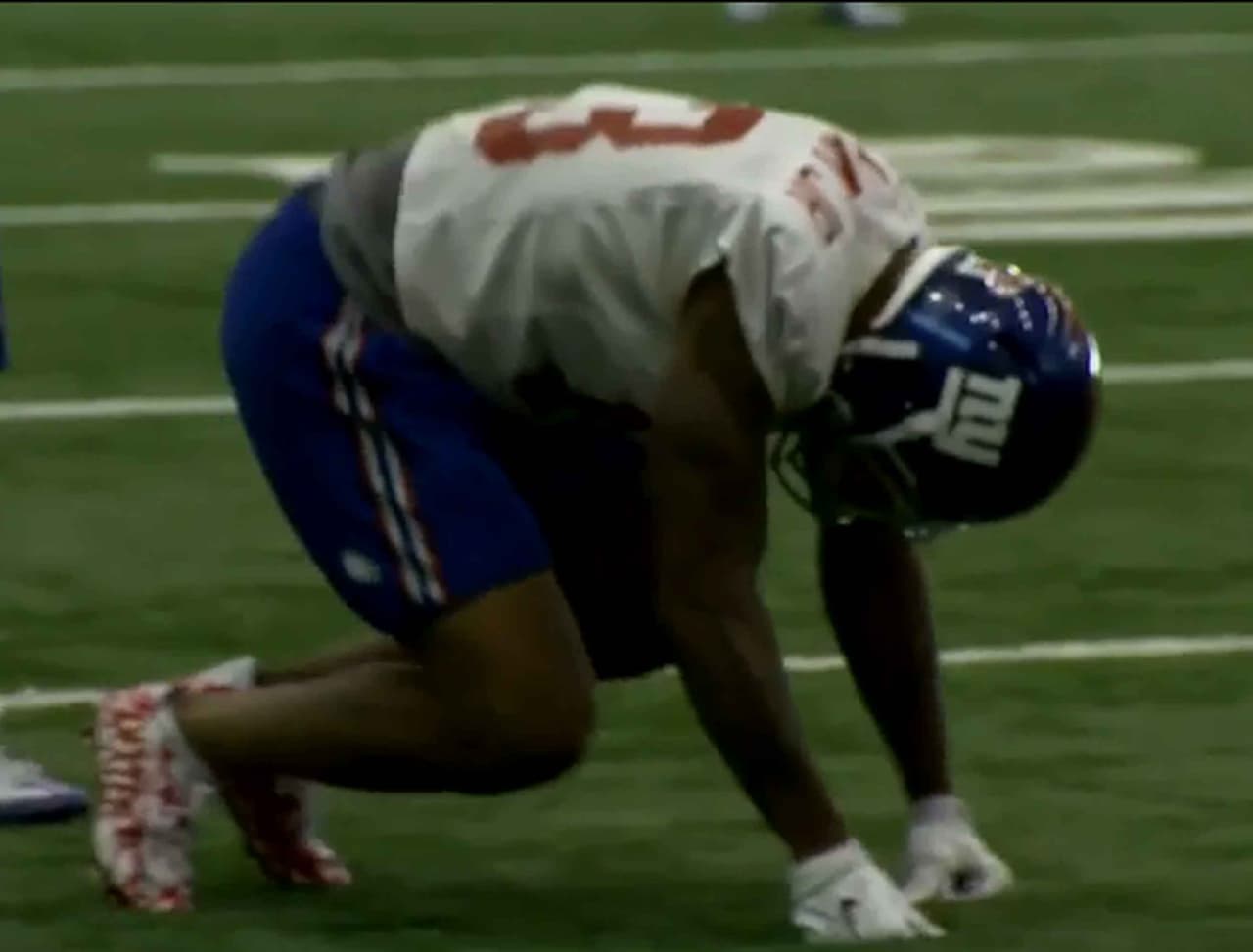 Odell Beckham Jr. se salvó de una seria lesión tras abandonar la práctica de los Giants