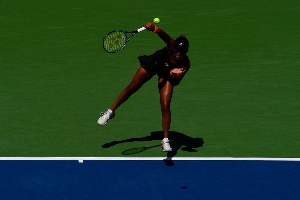 La potencia de la tenista, de ascendencia haitiana, quedó reflejada también en el segundo parcial.