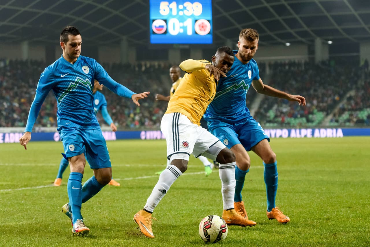 <b>5. Eslovenia 0-1 Colombia (2014) - </b>El equipo de Pekerman viajó a Europa una vez más, pero en esta ocasión para enfrentar a un rival con menos categoría en el Estadio Stožice de
<i> </i>Liubliana.