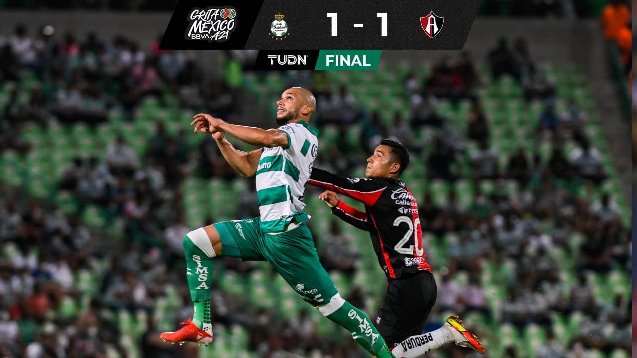 ¡Juegazo! Santos y Atlas dieron espectáculo con frenético empate