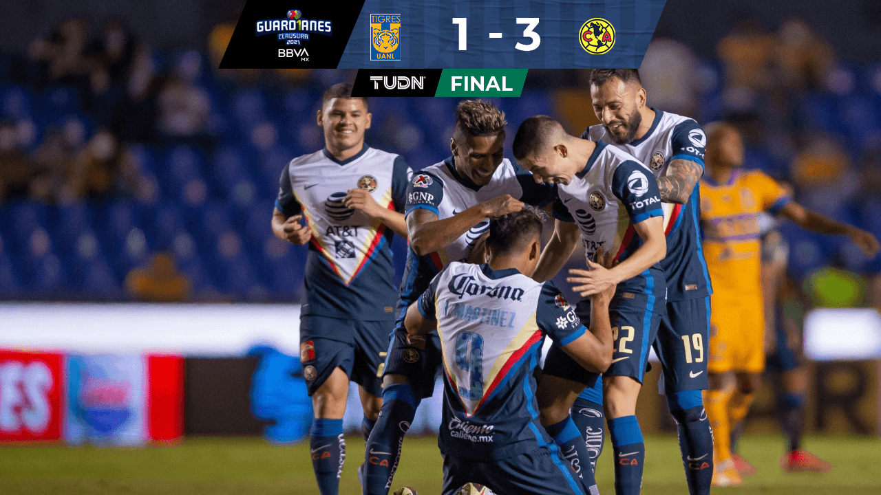 Ardiente goleada de América a Tigres en el Volcán