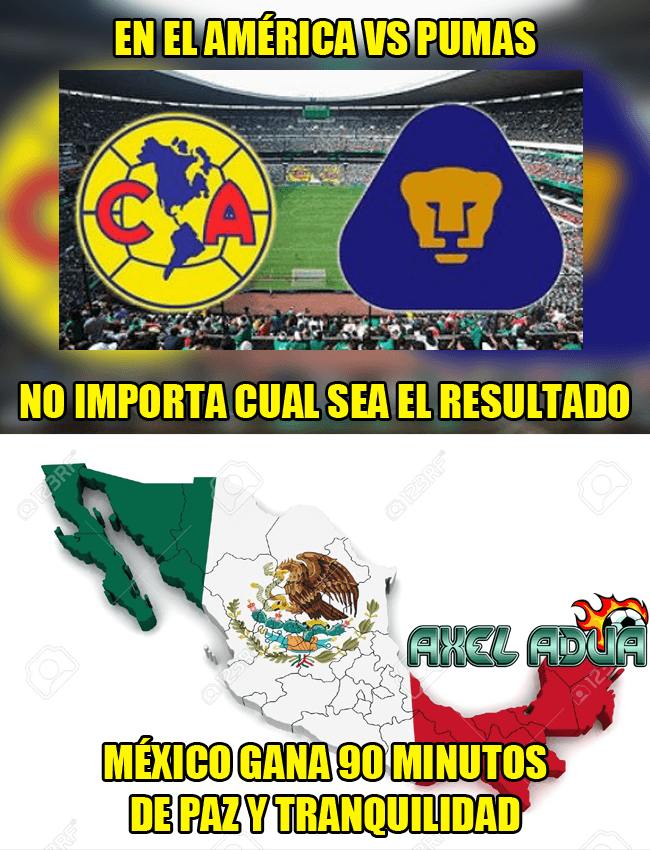 Pumas perdió el clásico ante América y y fueron la burla en las redes sociales, pero las águilas no se salvaron.