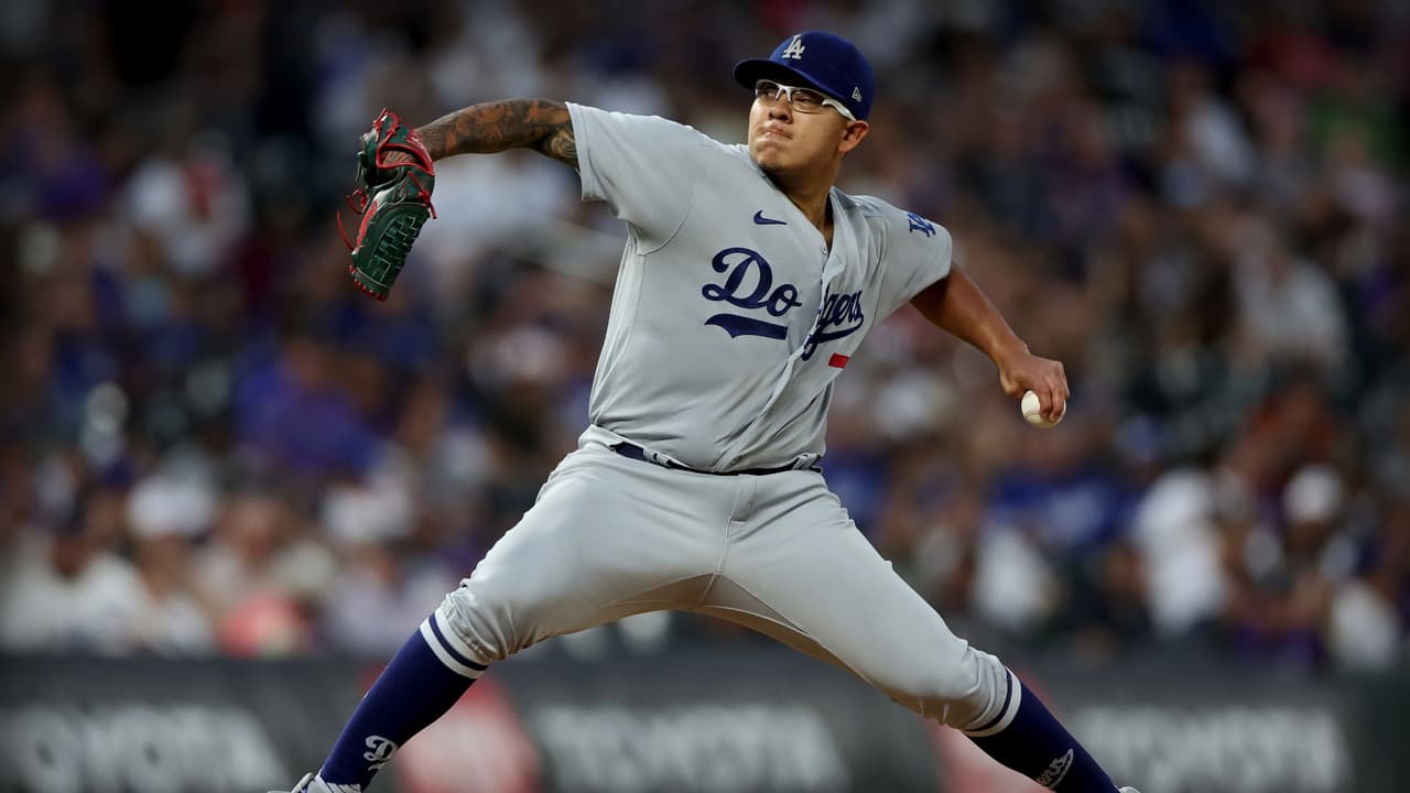 Julio Urías brilla en triunfo de Dodgers y supera los 500 ponches