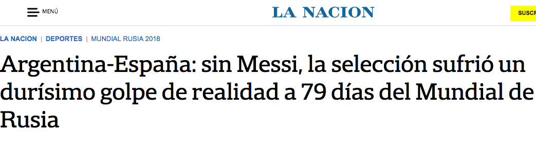 Titular de La Nación de Argentina (online)