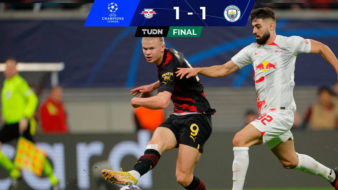 Todo en suspenso: Leipzig rescata empate ante Manchester City