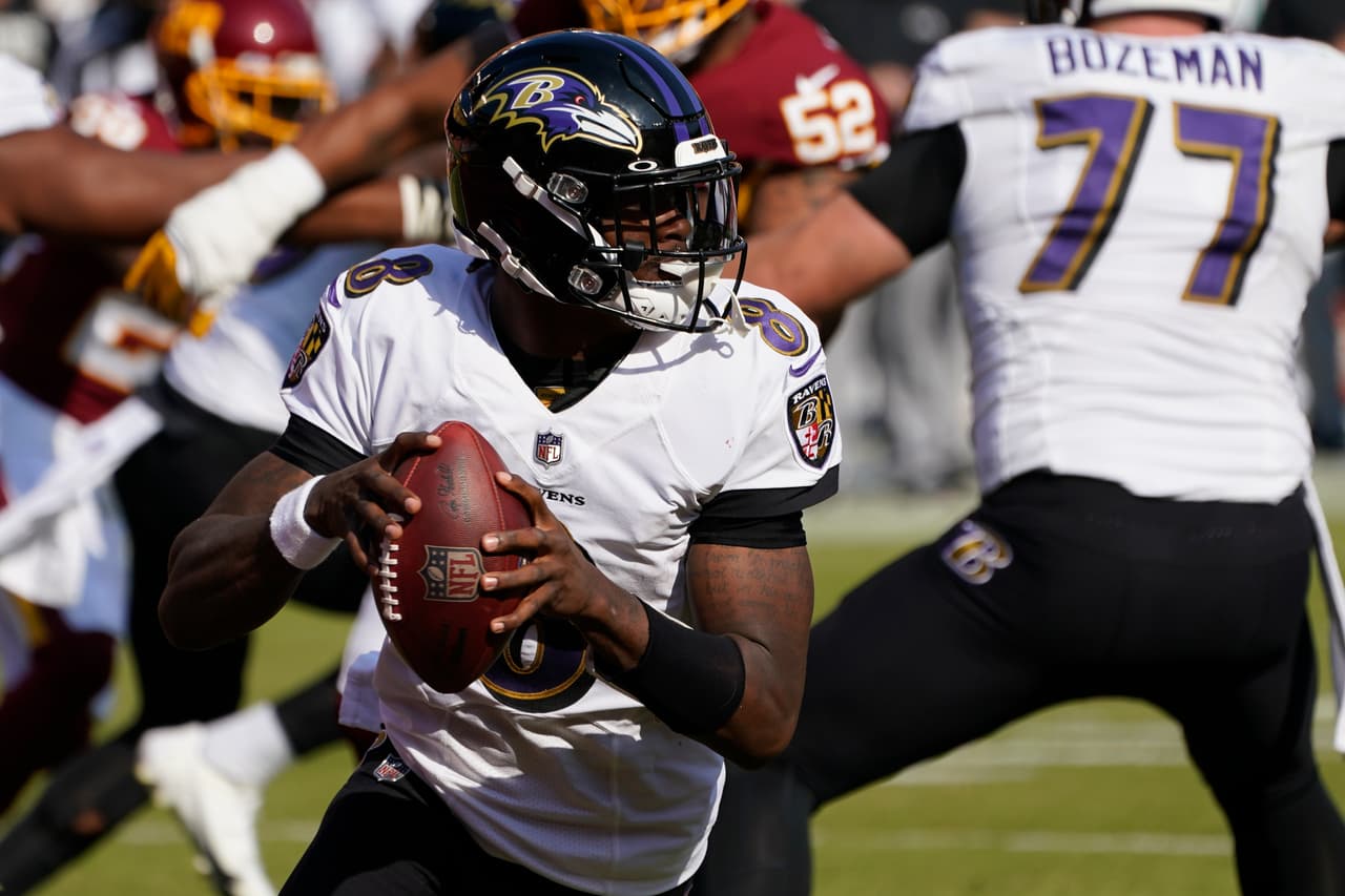 Lamar Jackson y los podersosos Baltimore Ravens caminan a la victoria 31-17 sobre Washington.