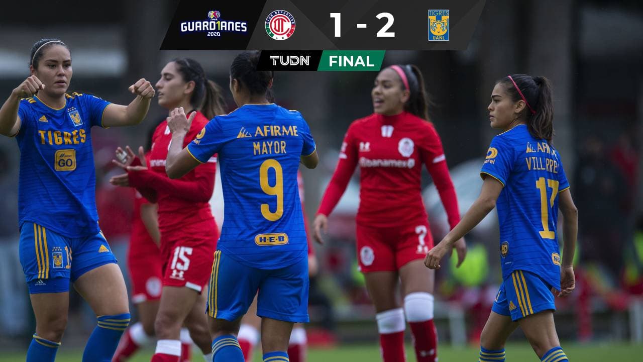 Tigres rugió potente en Toluca y ganó en la Liga MX Femenil