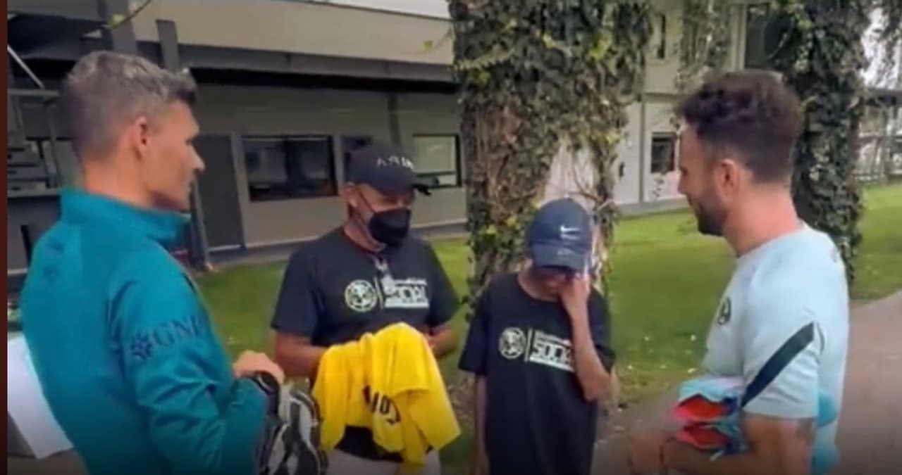 Club América cumple sueño a niño en emotiva reunión