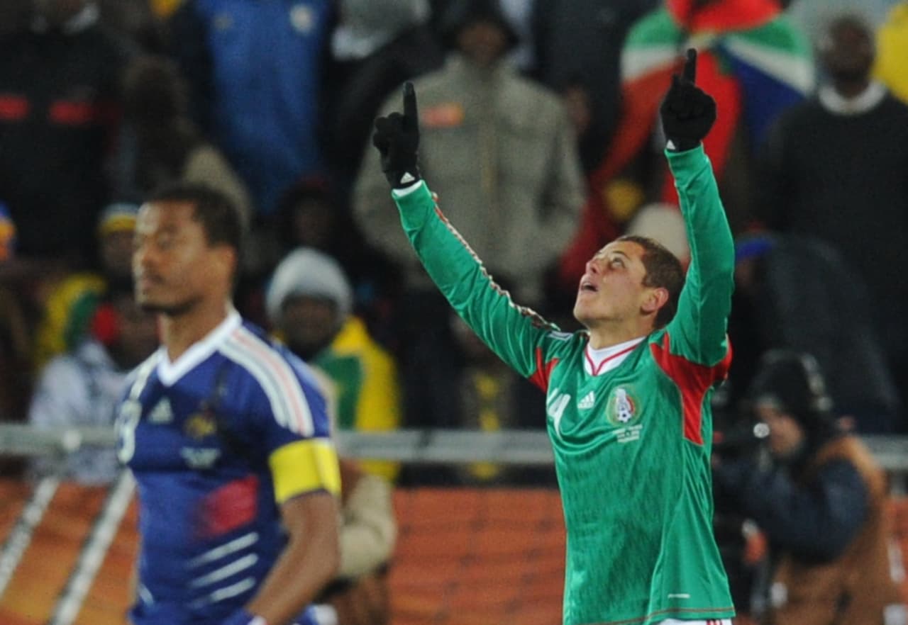 El gol contra Francia en el Mundial de Sudáfrica, fue el octavo en ese momento de 'Chicharito' con la playera de México.