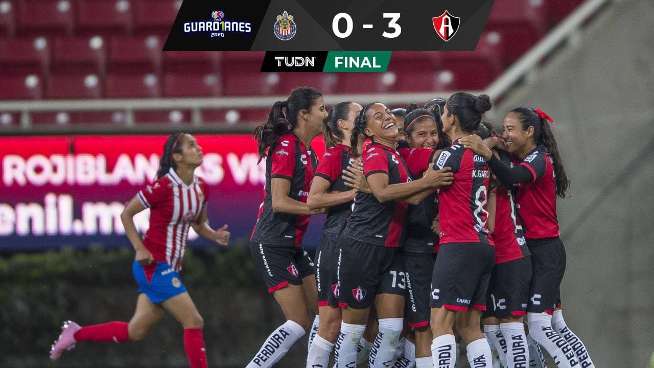 Atlas golea a Chivas y le quita el invicto en Liga Femenil MX
