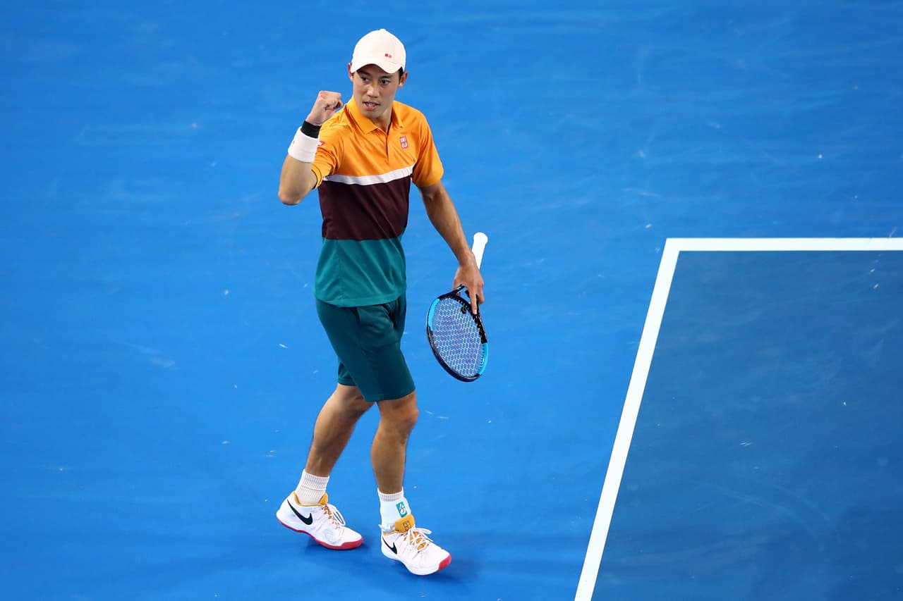 Nishikori se impuso en un 6-7 (8), 4-6, 7-6 (4), 6-4, 7-6 (8) que demostró lo parejo del partido, sin duda de los mejores en un Abierto de Australia.