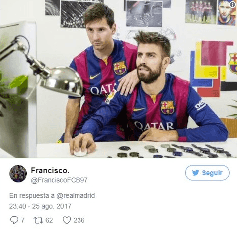 El hackeo a la cuenta de Real Madrid en Twitter, en el que supuestamente presentaron a Lionel Messi, fue motivo de burlas de los usuarios en redes sociales que incluso recordaron al Barcelona.