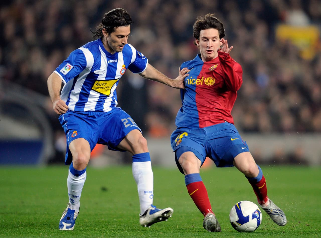 Dani Jarque disputó 173 partidos como profesional en la Liga de España y 10 en la Copa, donde tuvo como gran rival al equipo de la ciudad, el Barcelona.