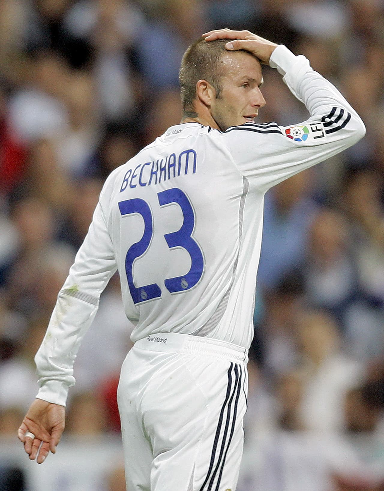 David Beckham, que en el Manchester United llevó el 7, pasó al Real Madrid y usó el 23 hasta el final de su carrera. Un honor para su ídolo Michael Jordan.