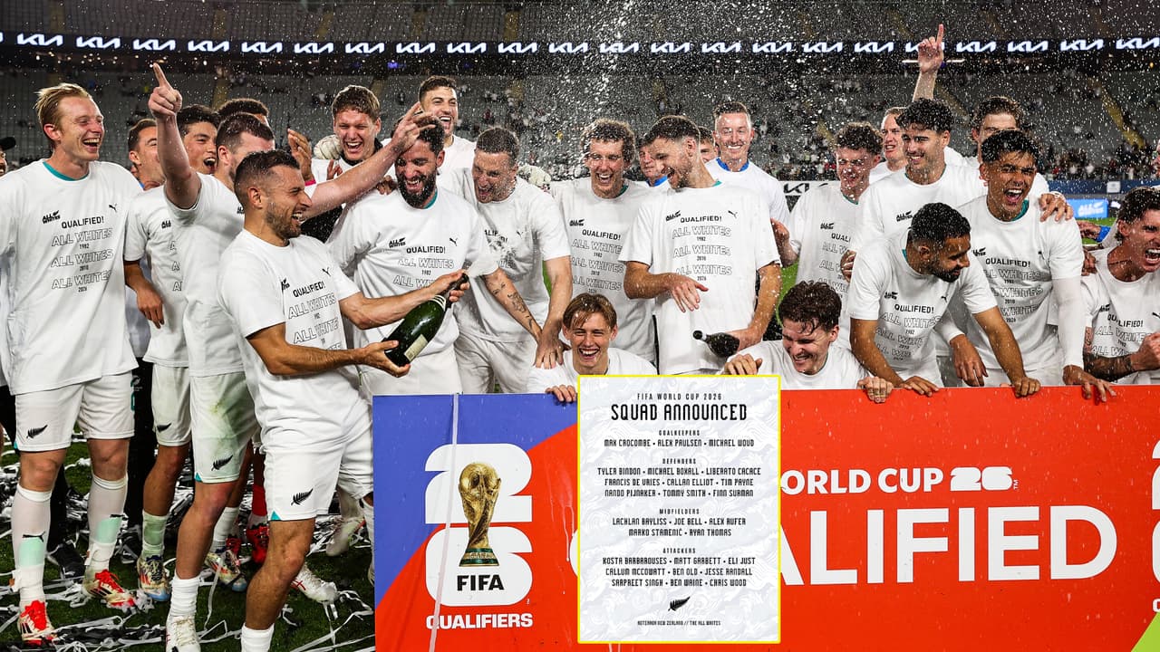 ¡Estos son los 26 elegidos por Nueva Zelanda para la Copa del Mundo!