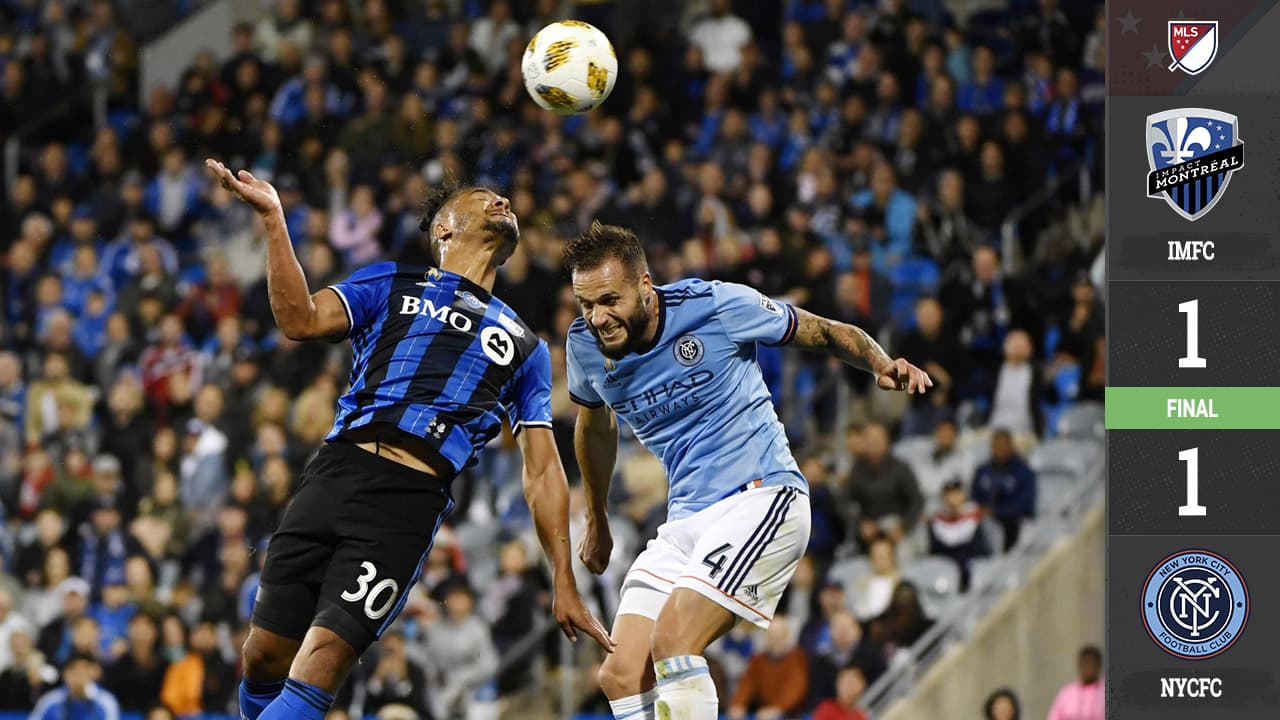 Montreal Impact compromete su clasificación a playoffs al empatar en casa con NYCFC