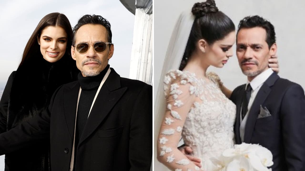 Marc Anthony lloró en su boda: derramó lágrimas al ver a Nadia Ferreira vestida de novia