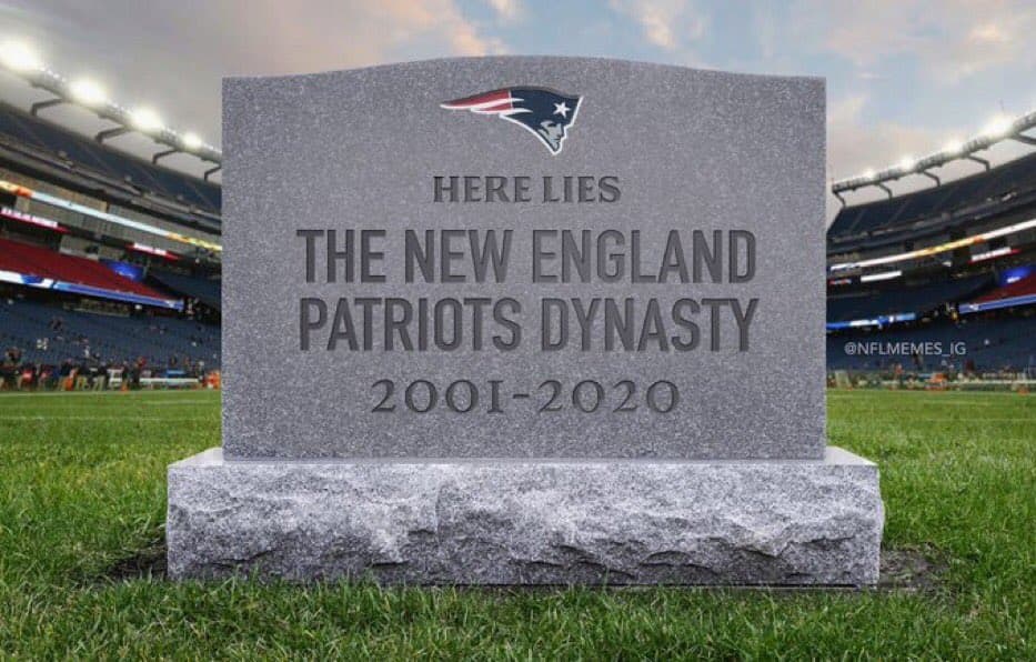 Los Patriots de Tom Brady se volvieron el centro de burla por su pronta eliminación en Playoffs.