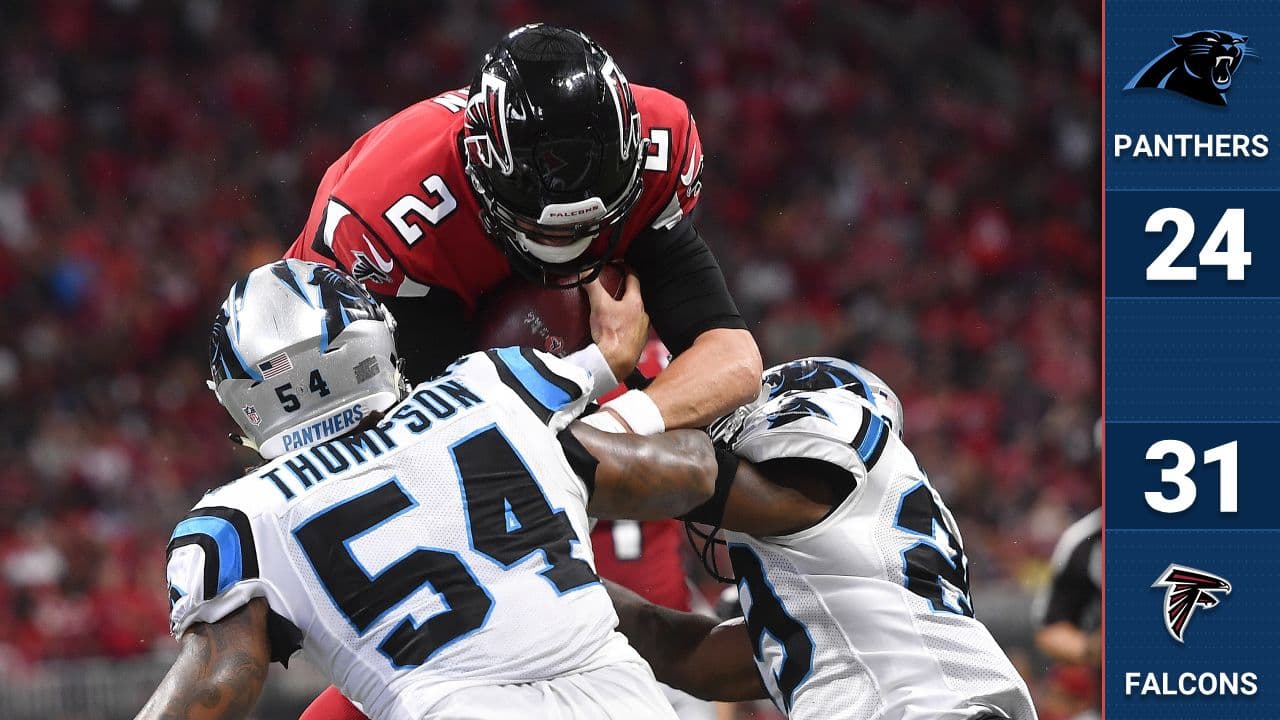 Matt Ryan anota por tierra y por aire y los Falcons vencen a los Panthers