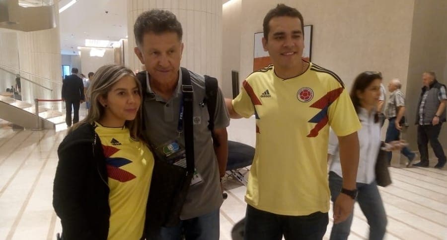 Juan Carlos Osorio ‘visitó’ concentración de Colombia en Moscú