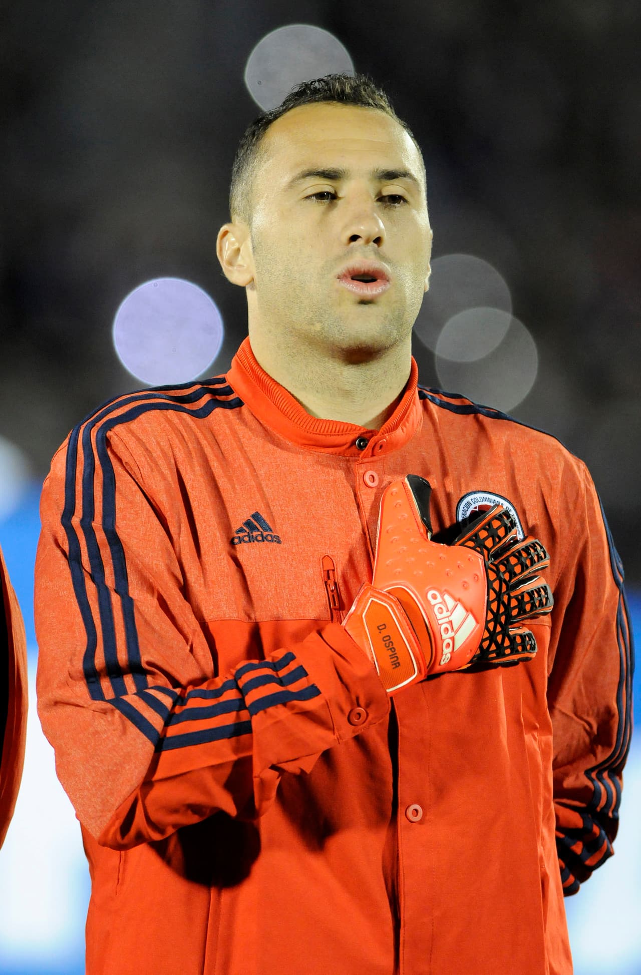 David Ospina. Posición: Portero. Edad: 27 años. Club: Arsenal (Inglaterra). Veces seleccionado: 67 participaciones. Descripción: Es un portero con gran experiencia internacional. Ha jugado en las Ligas de Francia e Inglaterra y ha sido indiscutible en su selección en los últimos tiempos. Figura en torneos como el Mundial de Brasil 2014 y la Copa America de Chile 2015.