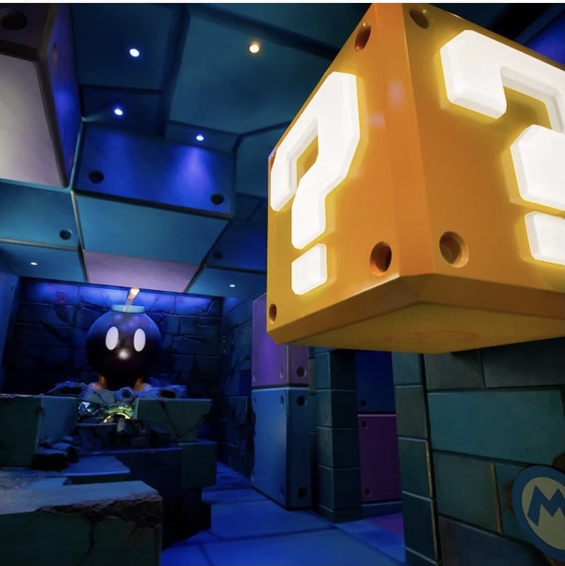 Una de las atracciones estrella del parque está basada en el mítico juego de Mario Kart.
<br>