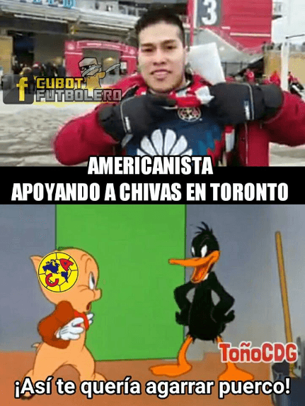 El triunfo de Chivas en el juego de ida de la final contra Toronto en la Liga de Campones de Concacaf dio para el humor de los usuarios en las redes sociales.