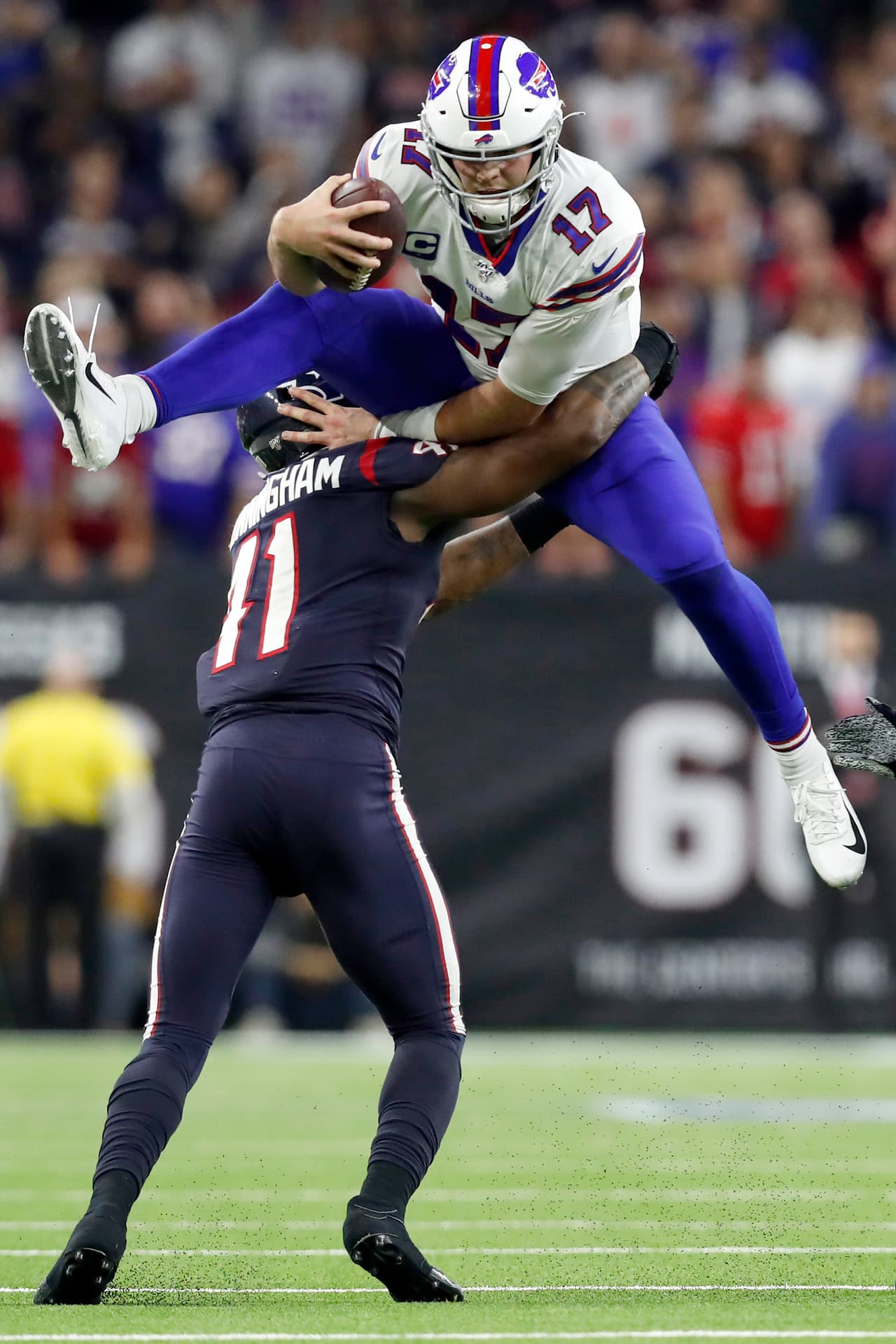 Houston Texans
<b> 22-19</b> Buffalo Bills | Los Houston Texans jugarán ante Kansas City Chiefs en Arrowhead Stadium en la Ronda Divisional.