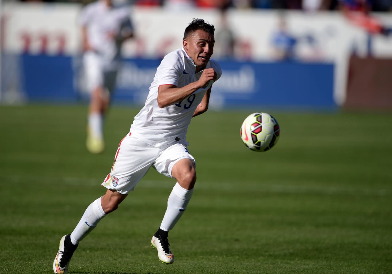 Miguel Ibarra, de Minnesota United FC, en una de sus convocatorias a la selección de Estados Unidos. (USA Today Images)