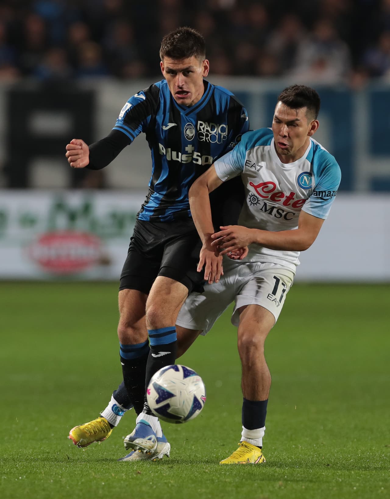 El Napoli venció 1-2 al Atalanta en la Jornada 13 de la Serie A con Hirving 'Chucky' Lozano como titular por 63 minutos antes del Mundial de Qatar 2022.