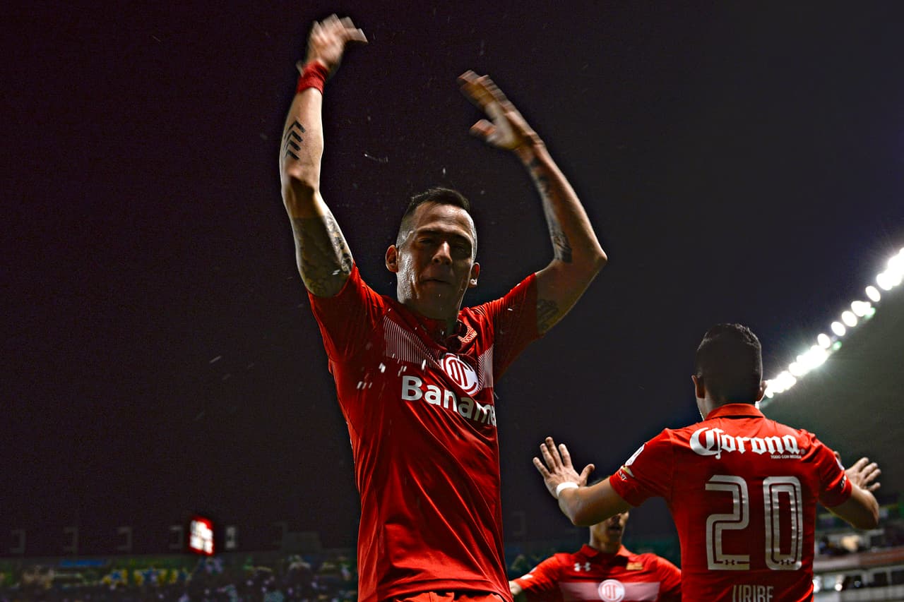 El festejo no se hizo esperar. Leon 0 - 1 Toluca.