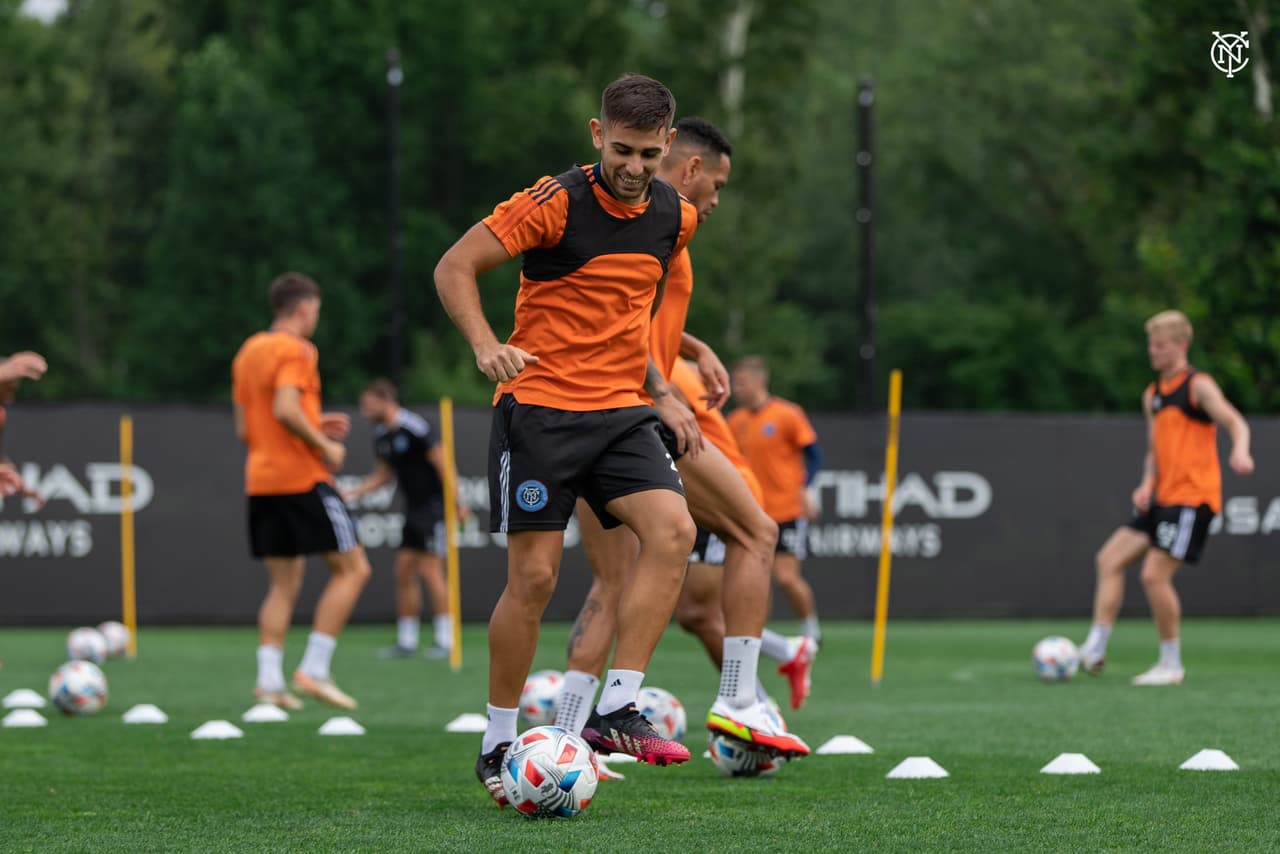 New York City FC entrena para el partido ante Pumas UNAM.